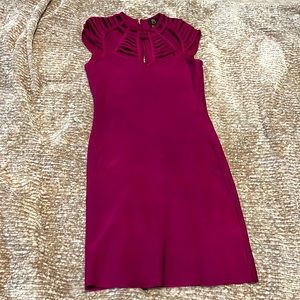 Fuchsia body icon dress.